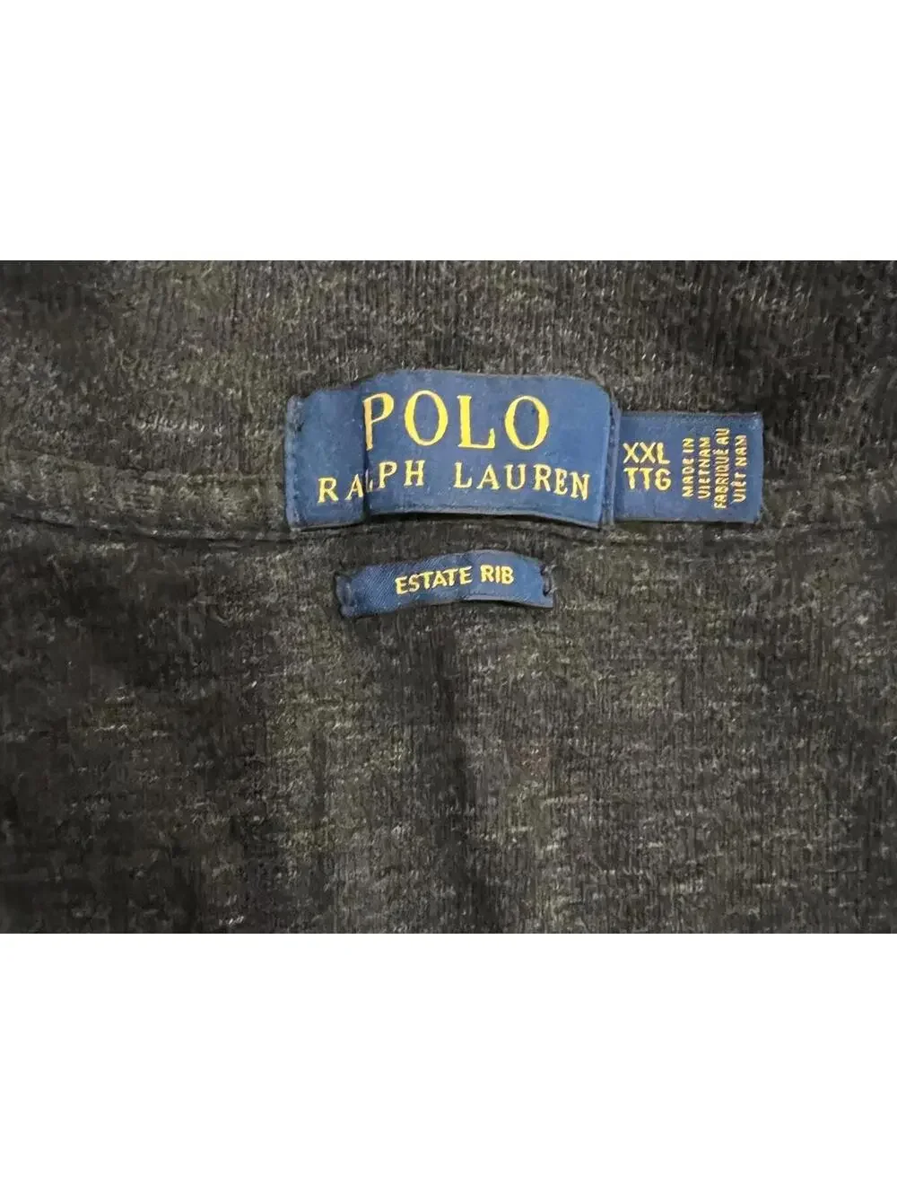 Polo Ralph Lauren Men's Quarter Zip Sweater, Dark Gray, XXL